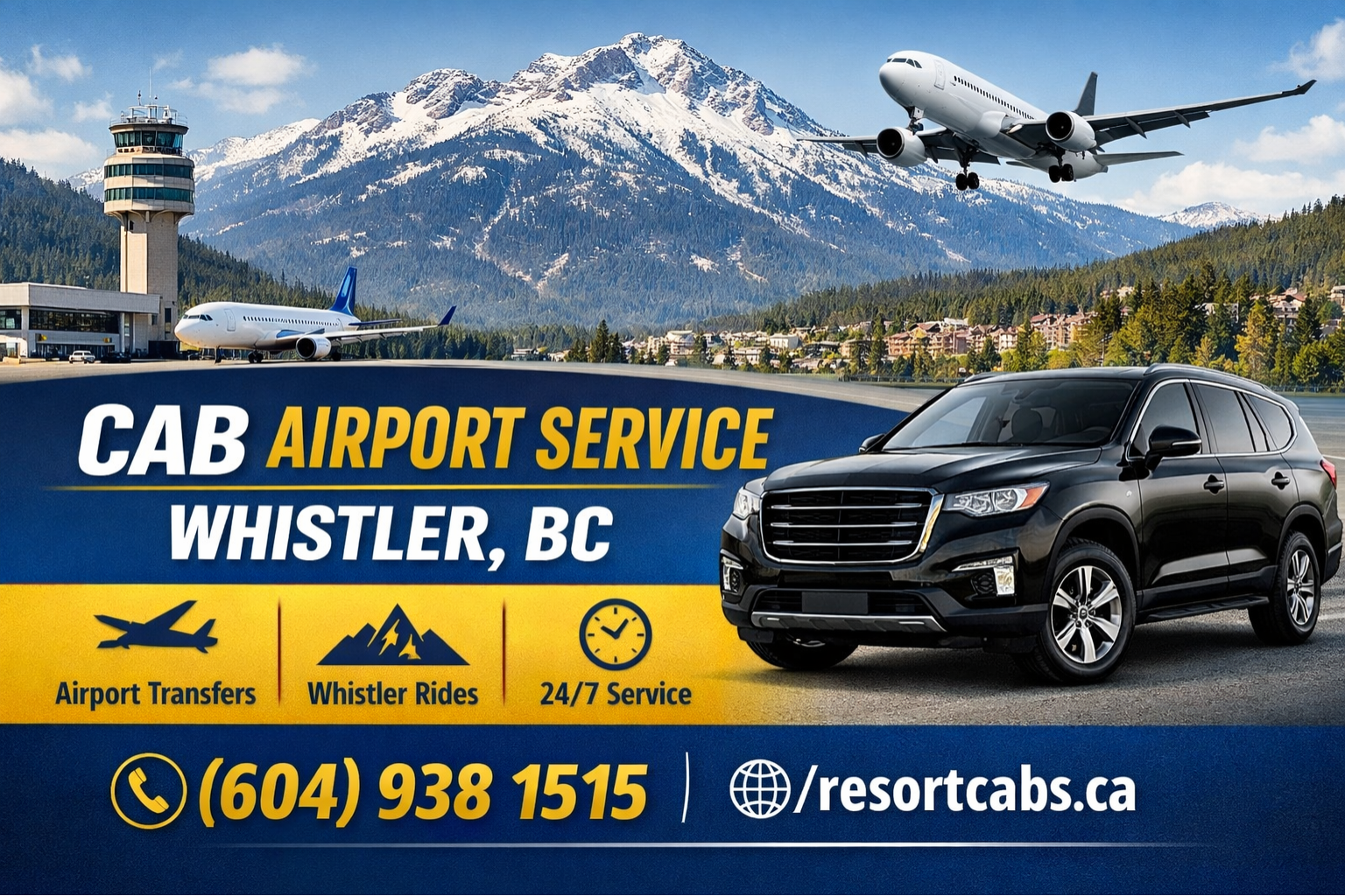 airport transfers in Whistler, BC